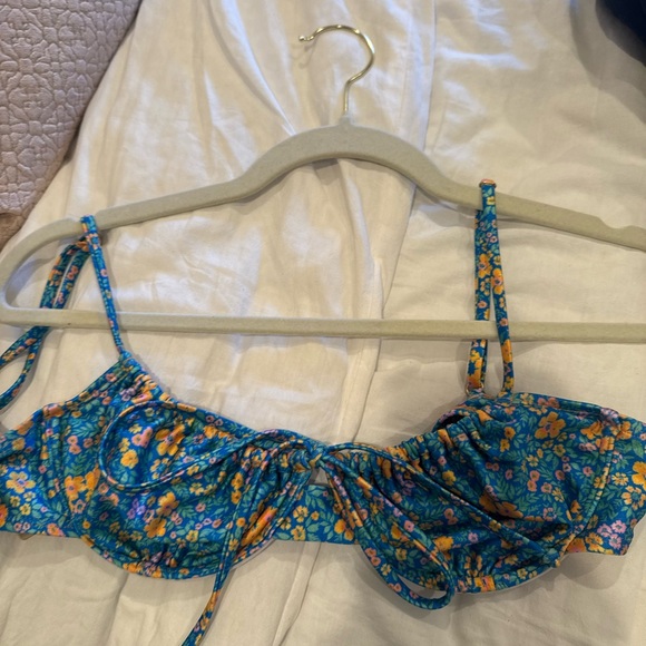 Kulani Kinis Blue and Yellow Floral Bikini - Picture 5 of 5